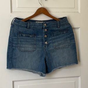 Madewell button fly denim shorts 31